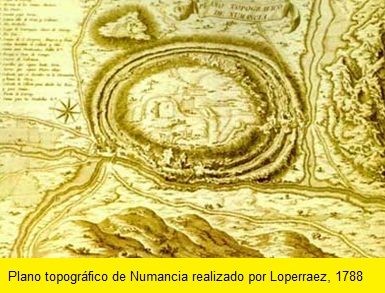 PLANO TOPOGRAFICO DE NUMANCIA